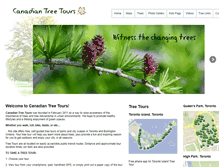 Tablet Screenshot of canadiantreetours.org